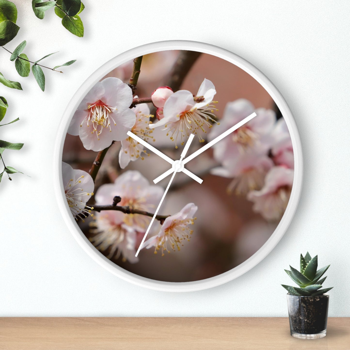 Elegant Floral Wall Clock