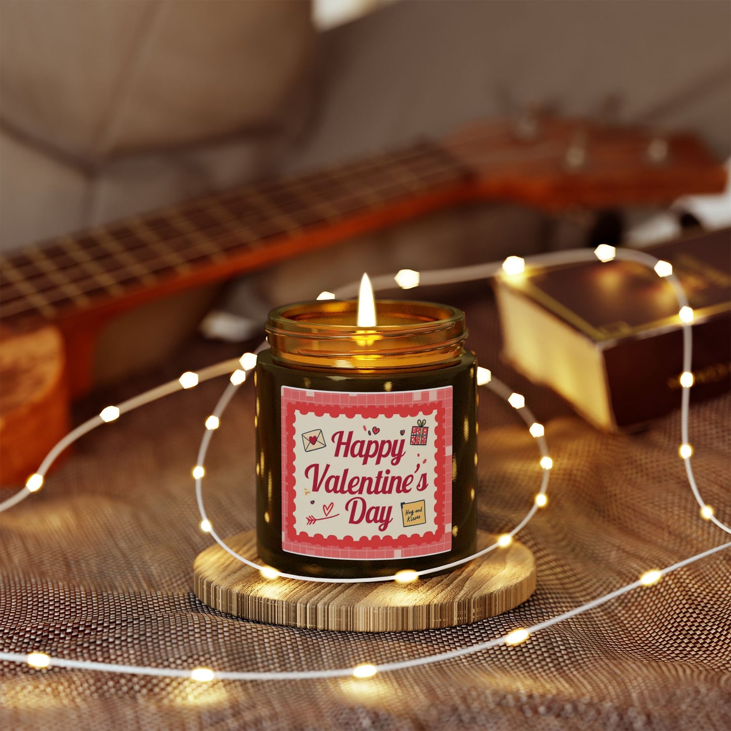 Valentine’s Day Scented Candle — Coconut Apricot Wax (4oz & 9oz)