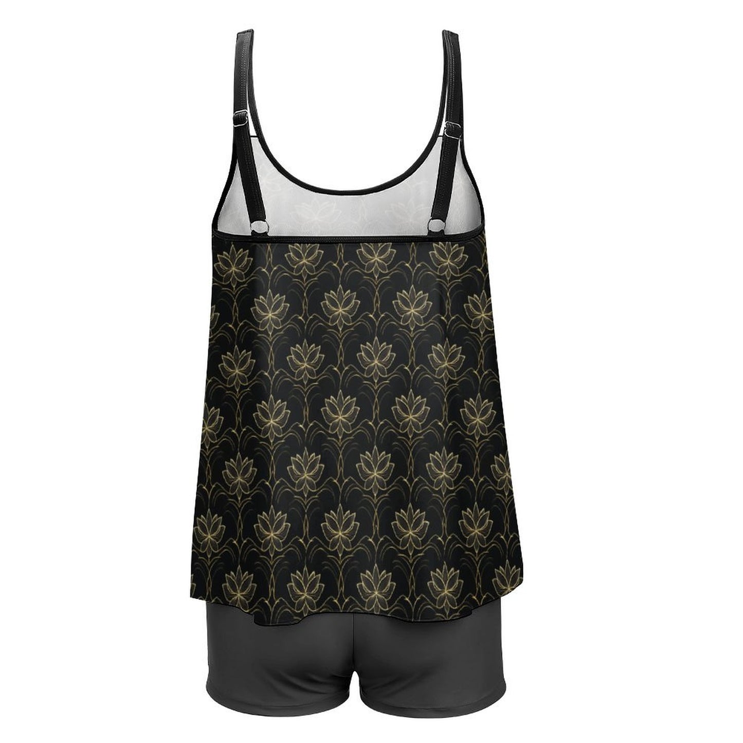 Plus Size Women Tankini 2-Piece Swimsuit