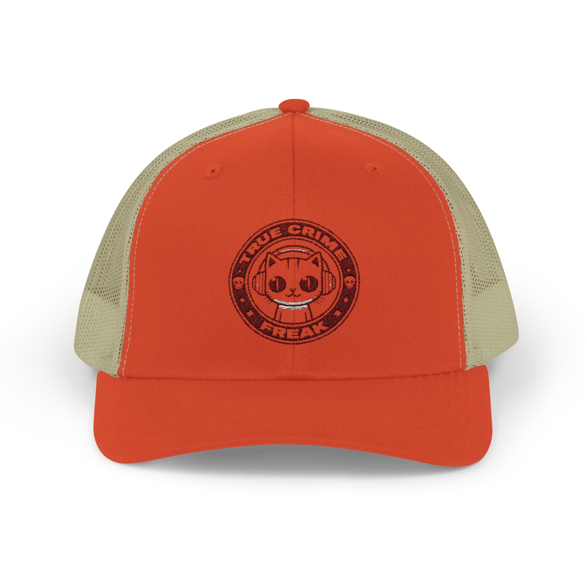 Trucker Cap — Cute Cat Circle Patch Snapback