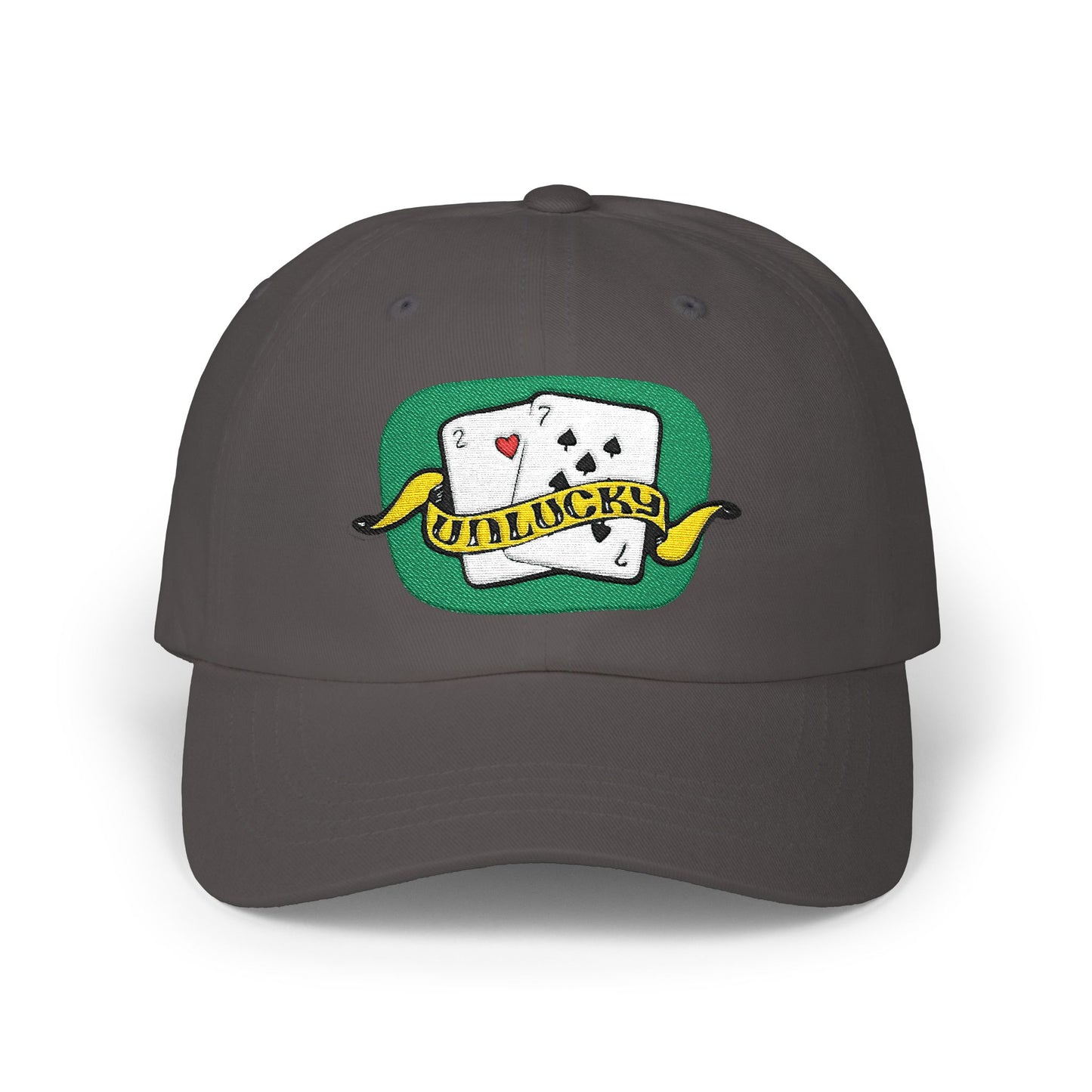 Dad Cap — 'UnLucky' Playing Cards Embroidered Baseball Hat