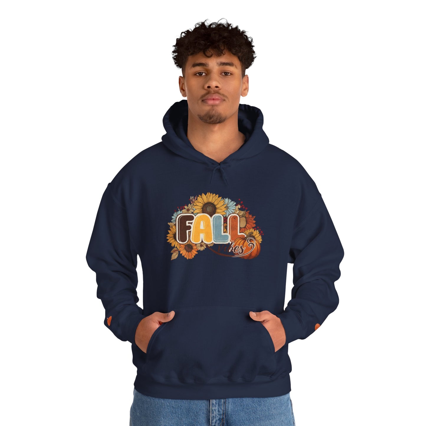Cozy Fall Vibes Hoodie, Unisex Sweatshirt for Autumn, Pumpkin Design, Perfect for Thanksgiving, Gift for Friends, Seasonal Wear