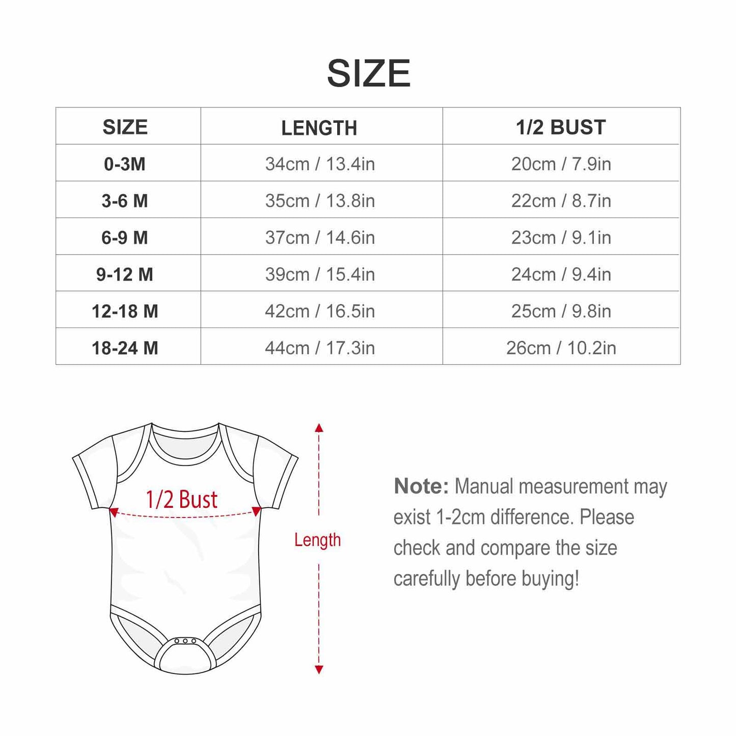 220gsm Faux Cotton Short Sleeve Baby Romper(All-over Printing)