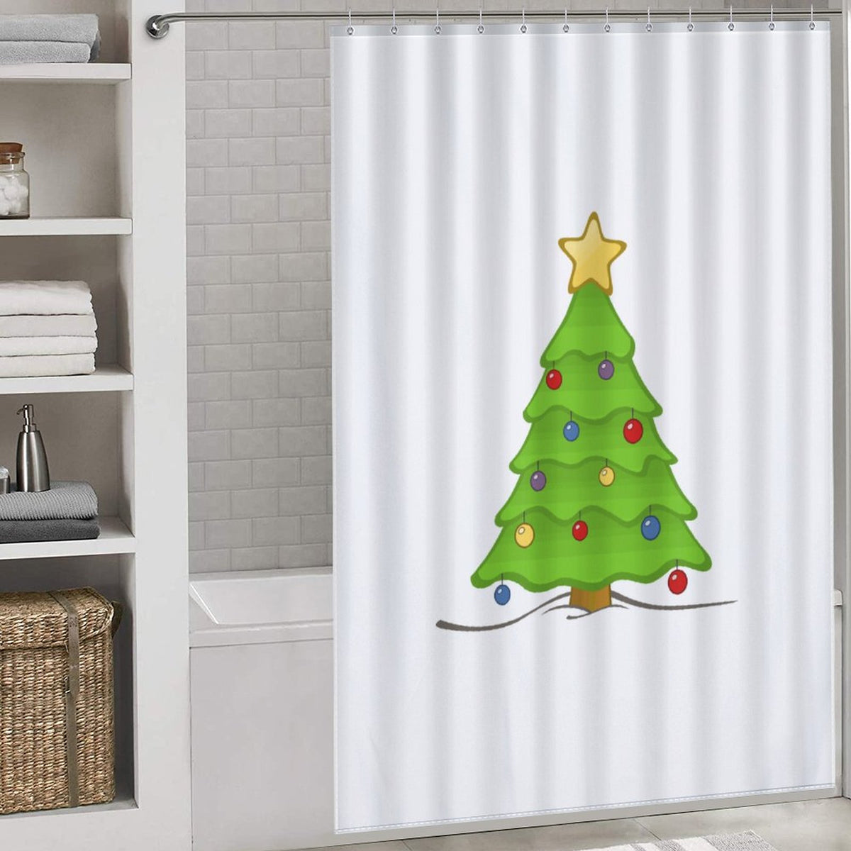 Christmas Tree Shower Curtain