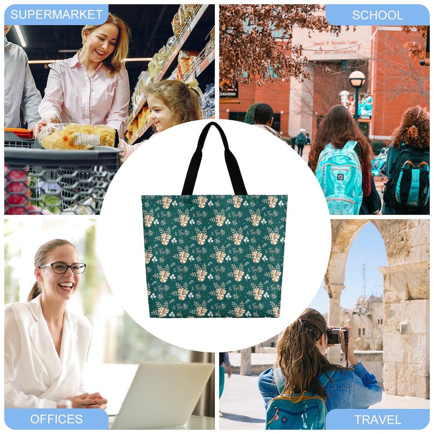 Large One Shoulder Shopping Bag