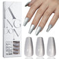 Cat eye press on nails, flash Spice Girl patch manicure removable trapezoidal nail 120 pieces boxed fake nails – Image 8