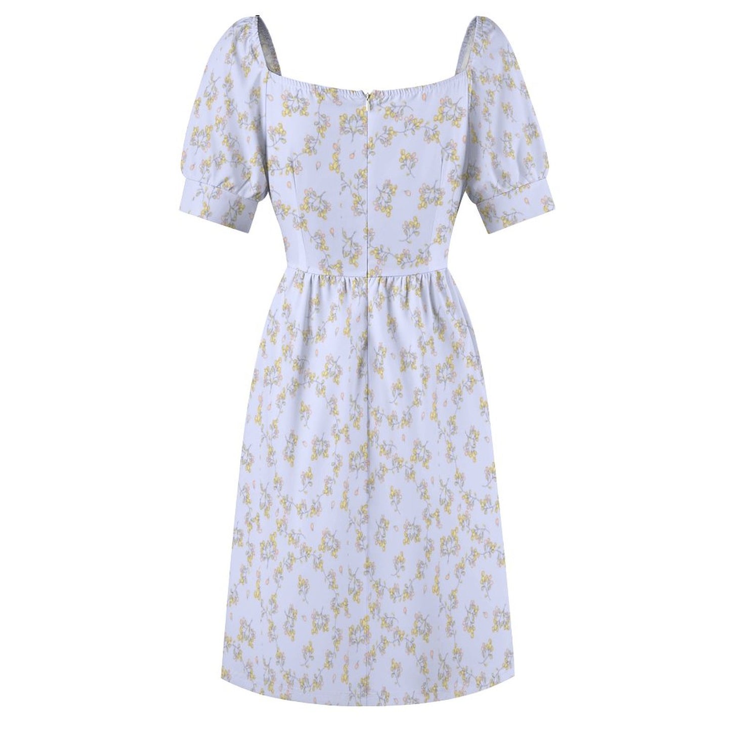 Short Sleeve V Neck Lovely Dress