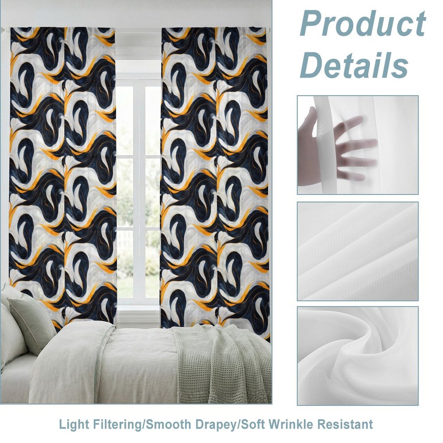 Sheer Curtain Multicolor