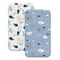 Baby Crib Sheets, Organic Fitted Elastic Toddler Bed Crib Mattress Sheets 52"x28"x9",Blue Ocean