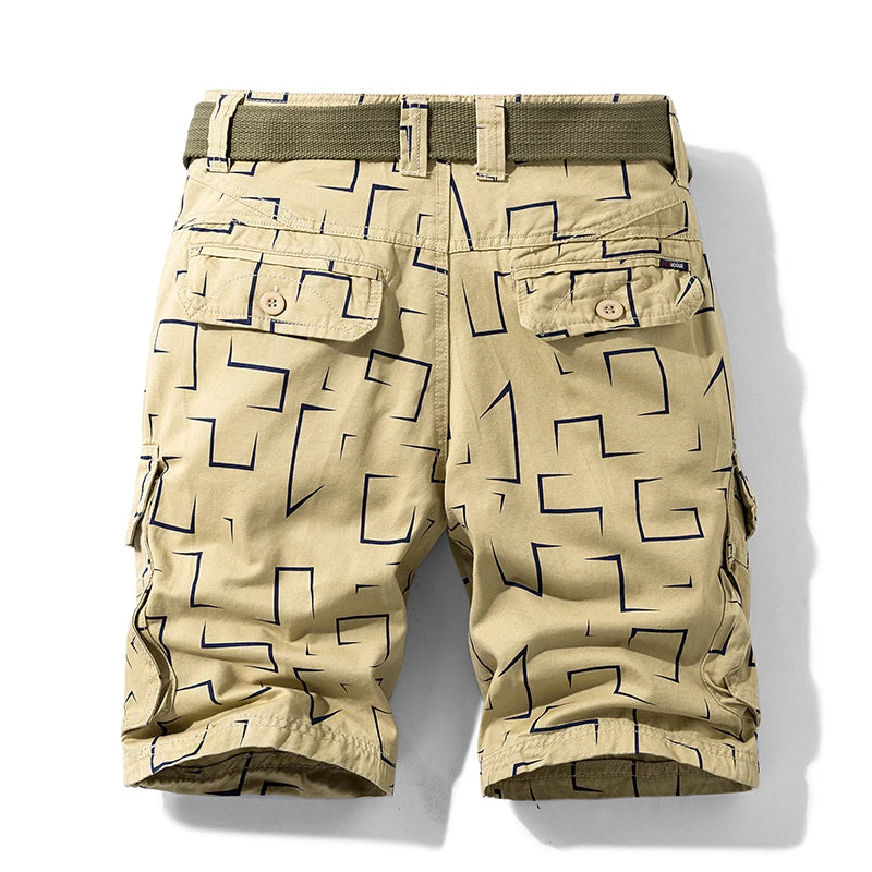 Summer New Cotton Cargo Shorts Men Fashion Hot Casual Shorts Army Tactical Military Short Pants Men Loose Pocket Men Shorts