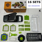 Multifunctional Kitchen Grater Vegetable Spiral Cutter Chopper Food Choppers Vegetable Spiralizer With 15 Sets and 16 Sets