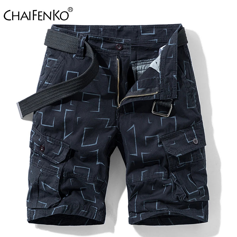 Summer New Cotton Cargo Shorts Men Fashion Hot Casual Shorts Army Tactical Military Short Pants Men Loose Pocket Men Shorts