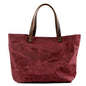 Waterproof Oil Wax Canvas Handbag Fashion Tote Bag Cross Section Large Capacity Shopping Bag Shoulder Bag