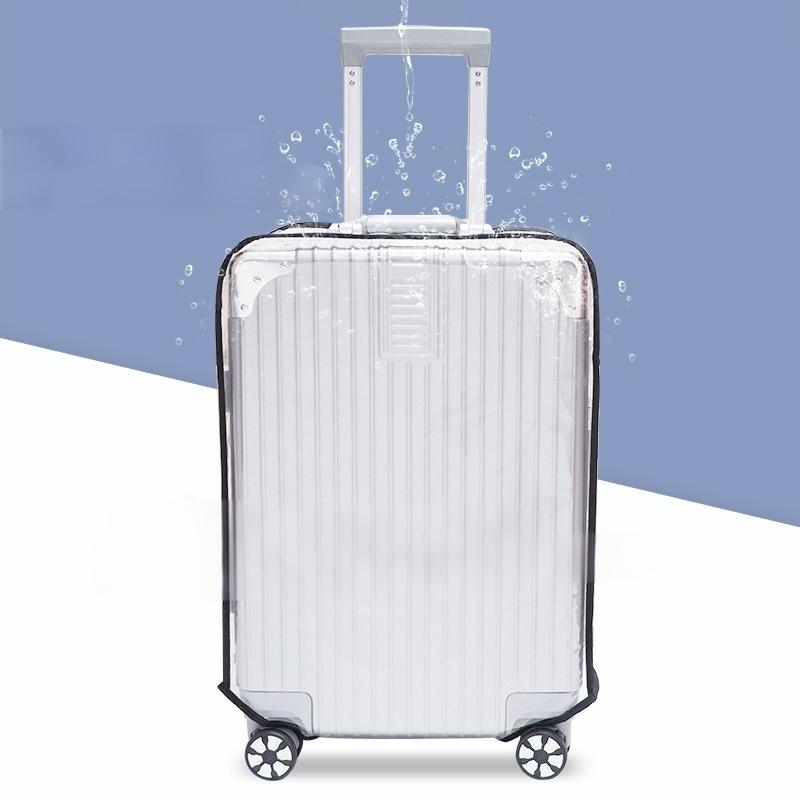 Clear Suitcase Cover Waterproof PVC Suitcase Cover Transparent, Travel Suitcase Wrap Protective Cover Case for Wheeled Luggage
