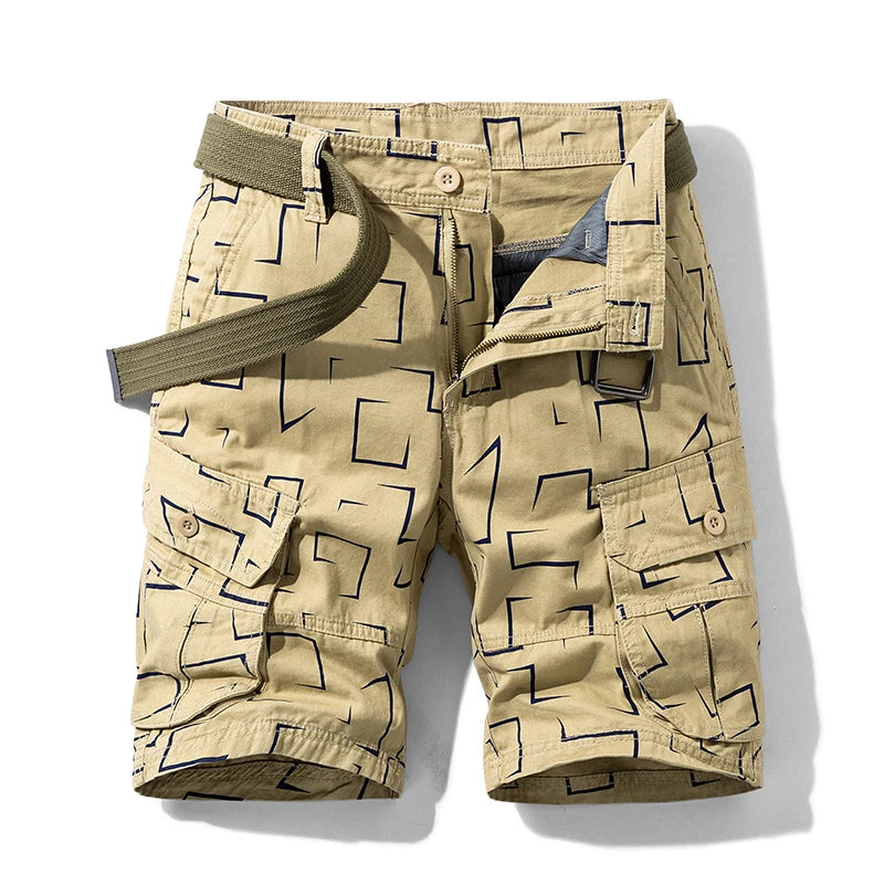 Summer New Cotton Cargo Shorts Men Fashion Hot Casual Shorts Army Tactical Military Short Pants Men Loose Pocket Men Shorts