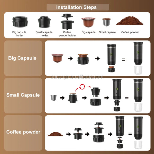 High Quality Smart Semi-Automatic Tea and Coffee Maker Easy to Clean with Heating Feature Battery Powered