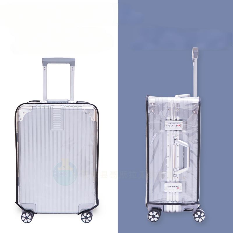 Clear Suitcase Cover Waterproof PVC Suitcase Cover Transparent, Travel Suitcase Wrap Protective Cover Case for Wheeled Luggage