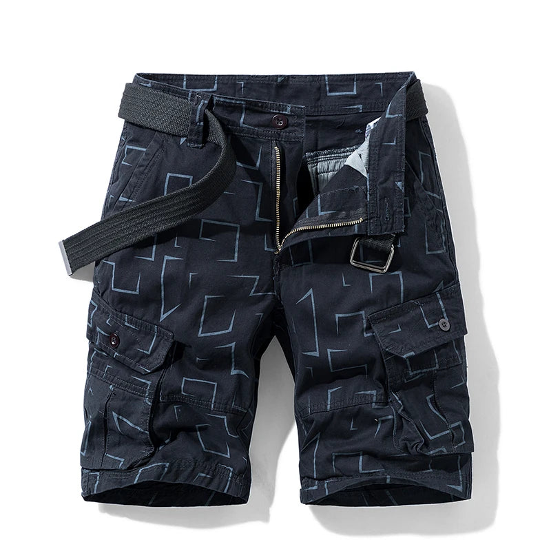 Summer New Cotton Cargo Shorts Men Fashion Hot Casual Shorts Army Tactical Military Short Pants Men Loose Pocket Men Shorts