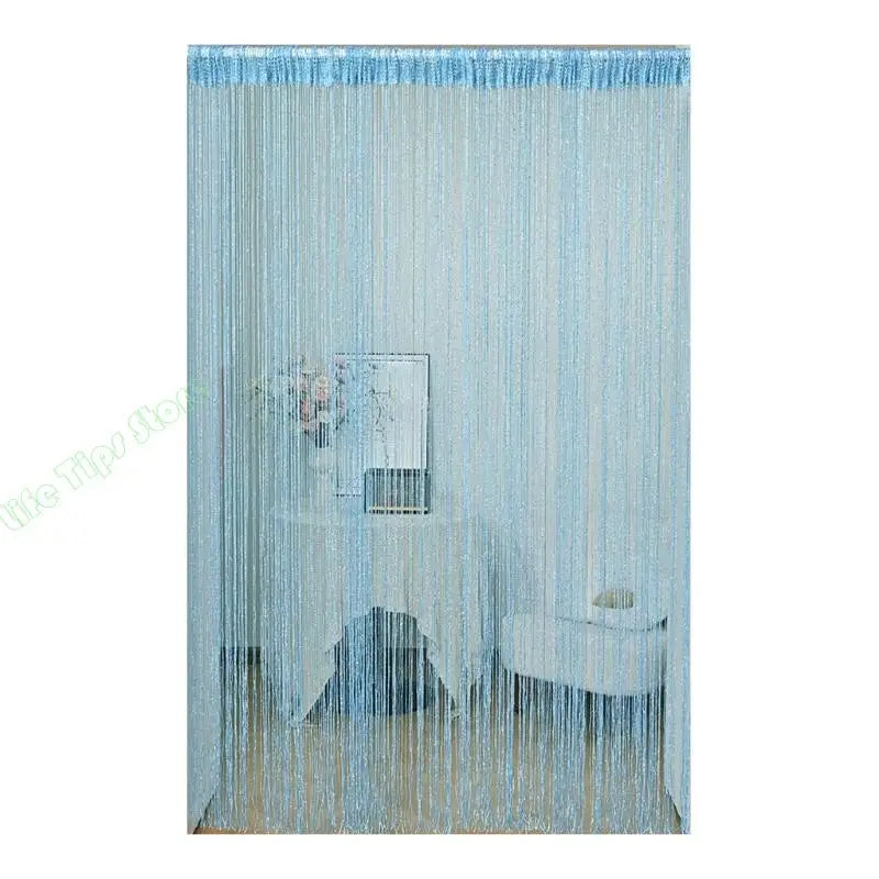 G5AB Simple Silver Window Curtain Permanent Polyester Net Insect Blocking Contemporary Fashion