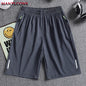 Summer Men's Shorts Cool Sportswear Running Sport Shorts Casual Bottoms Gym Fitness Training Jogging Short Pants Men Black Gray