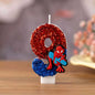 0-9 Superhero SpiderMan Fun Figure Candles Cute Cartoon Pattern Party for Birthday Candle Cake Decoration Children Party Gifts