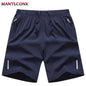 Summer Men's Shorts Cool Sportswear Running Sport Shorts Casual Bottoms Gym Fitness Training Jogging Short Pants Men Black Gray