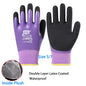 1Pair Winter Thermal Gloves Waterproof Work Safety Glove Anti-Slip Grip Rubber Garden Gloves For Worker Builder Hands Protection