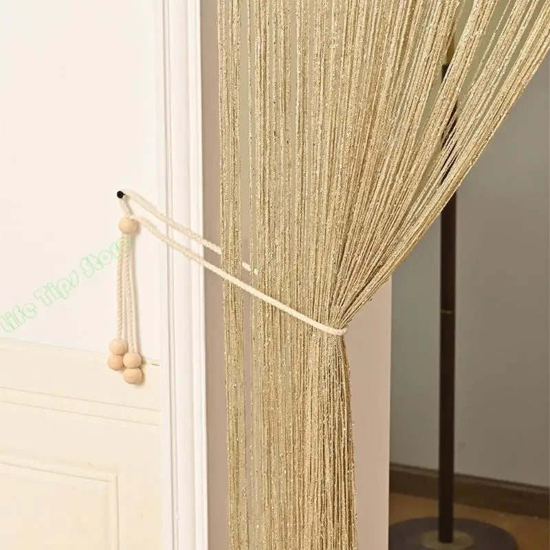 G5AB Simple Silver Window Curtain Permanent Polyester Net Insect Blocking Contemporary Fashion