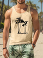 Summer New Casual 3D Printed Men's Sleeveless T-Shirt Hawaiian Style Men's Fashionable Round Neck Vest Outdoor Beach Men's Vest2