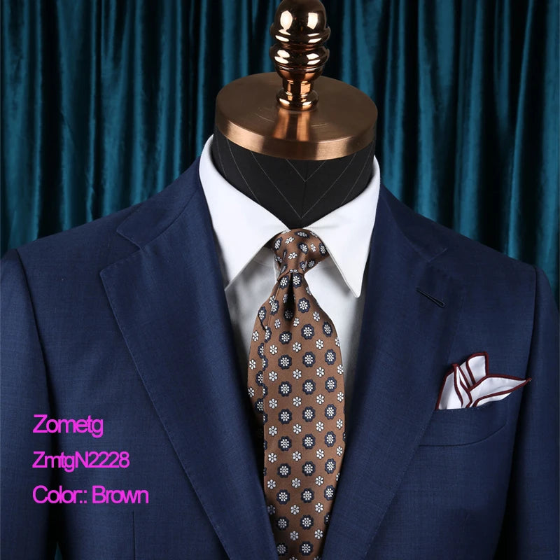 Mens Ties Brown Neckties Business Necktie Zometg Ties Fashion Green Necktie Mens accessories Wedding Ties Mens Gift