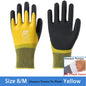 1Pair Winter Thermal Gloves Waterproof Work Safety Glove Anti-Slip Grip Rubber Garden Gloves For Worker Builder Hands Protection
