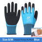 1Pair Winter Thermal Gloves Waterproof Work Safety Glove Anti-Slip Grip Rubber Garden Gloves For Worker Builder Hands Protection