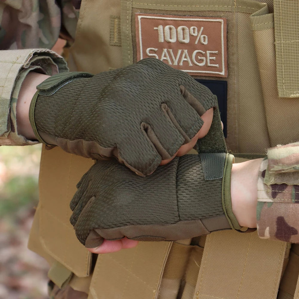 Men Tactical Gloves Touch Screen Sport Outdoor Paintball Combat Hiking Hunting Riding Bike Non-slip Breathable Cycling Equipment