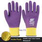 1Pair Winter Thermal Gloves Waterproof Work Safety Glove Anti-Slip Grip Rubber Garden Gloves For Worker Builder Hands Protection