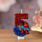 0-9 Superhero SpiderMan Fun Figure Candles Cute Cartoon Pattern Party for Birthday Candle Cake Decoration Children Party Gifts
