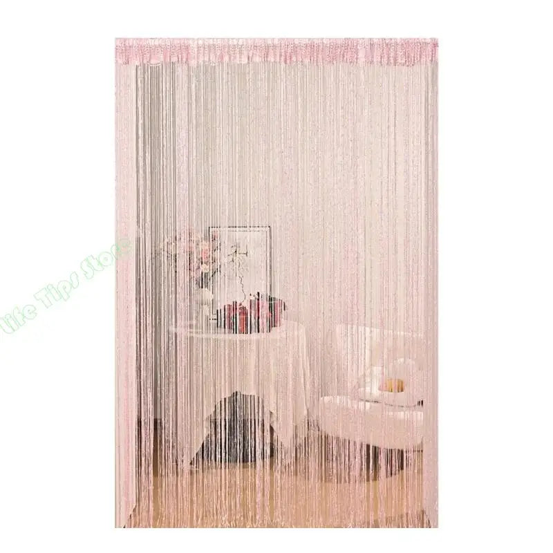 G5AB Simple Silver Window Curtain Permanent Polyester Net Insect Blocking Contemporary Fashion