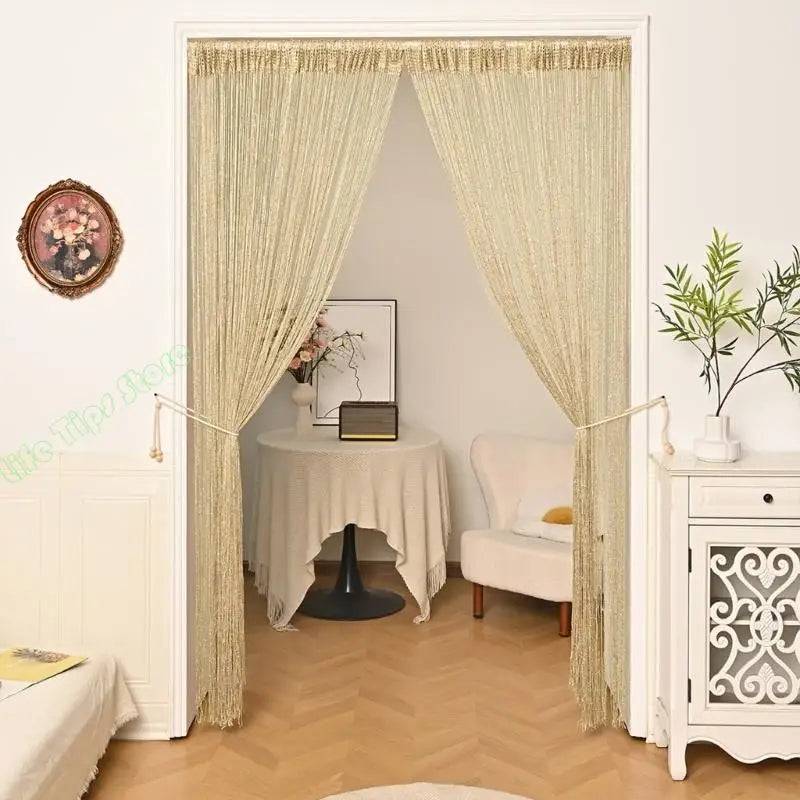 G5AB Simple Silver Window Curtain Permanent Polyester Net Insect Blocking Contemporary Fashion