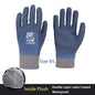 1Pair Winter Thermal Gloves Waterproof Work Safety Glove Anti-Slip Grip Rubber Garden Gloves For Worker Builder Hands Protection