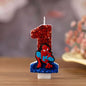 0-9 Superhero SpiderMan Fun Figure Candles Cute Cartoon Pattern Party for Birthday Candle Cake Decoration Children Party Gifts