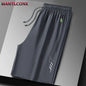 Summer Men's Shorts Cool Sportswear Running Sport Shorts Casual Bottoms Gym Fitness Training Jogging Short Pants Men Black Gray