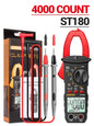 ANENG ST180 AC Current Clamp Meter  Digital 4000 Counts Multimeter Ammeter Voltage Tester Car Amp Hz Capacitance NCV Ohm Tool