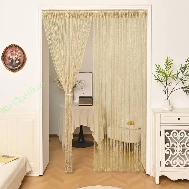 G5AB Simple Silver Window Curtain Permanent Polyester Net Insect Blocking Contemporary Fashion
