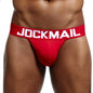 JOCKMAIL Brand mens bikini Gay underwear Sexy mens string bikini briefs cuecas calzoncillos hombre slip Cotton mens panties