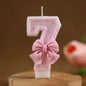 New Number Cake Candle Pink Glitter Birthday Candle 1 2 3 4 5 6 7 8 9 3D Number Candle Cake Topper Birthday Party Cake Decor