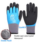 1Pair Winter Thermal Gloves Waterproof Work Safety Glove Anti-Slip Grip Rubber Garden Gloves For Worker Builder Hands Protection