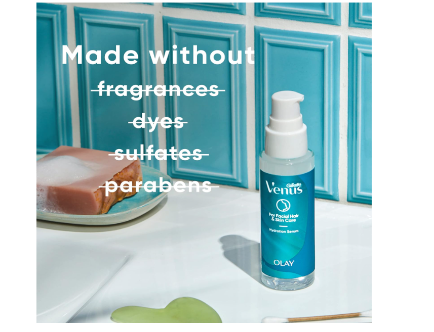 NEW-Gillette Venus Facial Hydration Serum with a Touch of Hyaluronic Acid