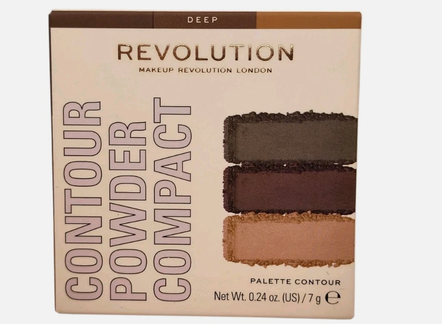Makeup Revolution London Contour Powder Compact Deep 0.24 oz Palette NIB