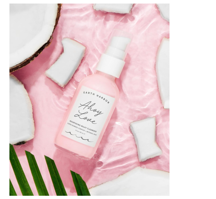 Earth Harbor | AHOY LOVE Nourishing Cream Cleanser - Cleans Without Stripping & Hydrates | Hibiscus + Seaweed Extract + Aloe Juice | 100% Vegan