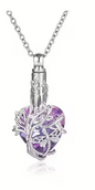 Cylindrical Dragonfly Colorful Memorial Pet Urn Necklace Set - 1 piece