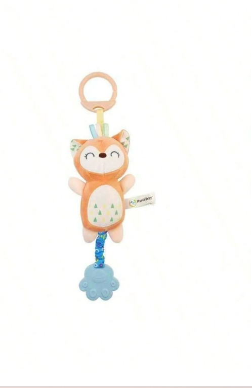 Cute Animal Plush Hanging Decor, Soft Fabric, Car/Crib Hanging, Squeaky, Baby Toy, Teething Rattle, Multiple Styles Available
